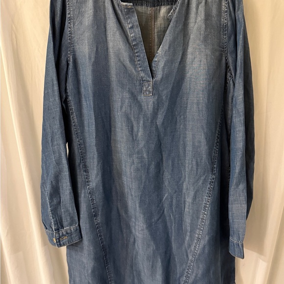 Anthropologie Cloth & Stone Chambray Shirt dress size S - Picture 2 of 12
